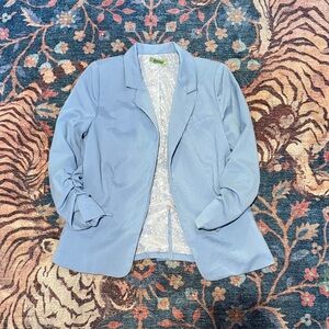 Chic Light Blue Women's Blazer